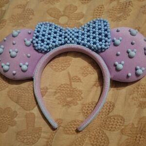 Purple and Blue Minnie Mouse Ears Headband